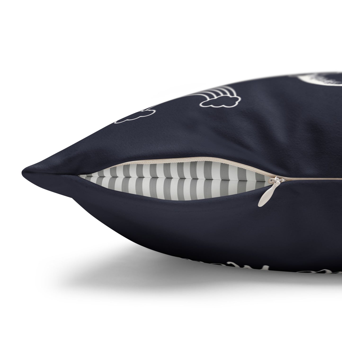 Faux Suede Square Pillow Mahalo Mode Navy (4 sizes)