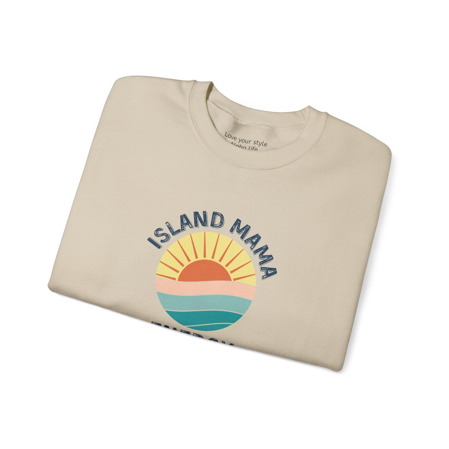 Island Mama Energy Sweatshirt – Sun, Surf, and Aloha Vibes