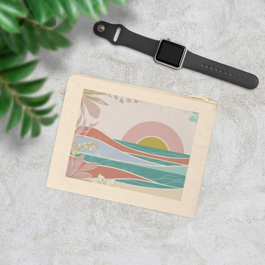 Sunrise Waves Zipper Pouch