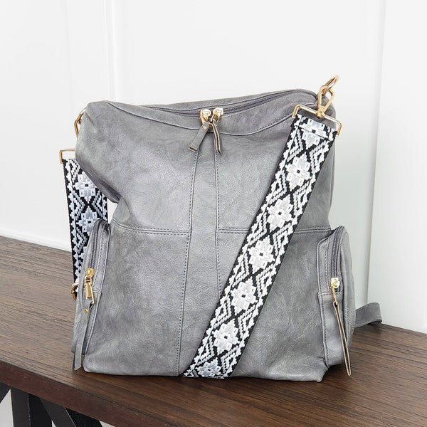 Charis Convertible Vegan Leather Backpack - Global Village Kailua Boutique