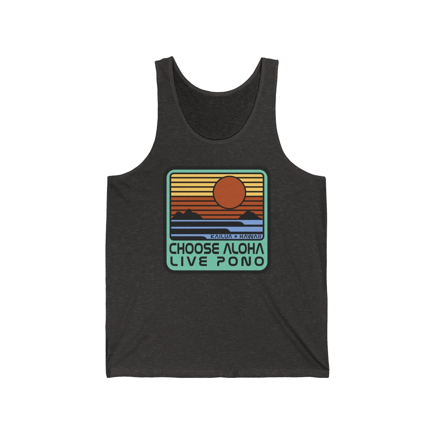 Choose Aloha Live Pono Unisex Jersey Tank - Global Village Kailua Boutique