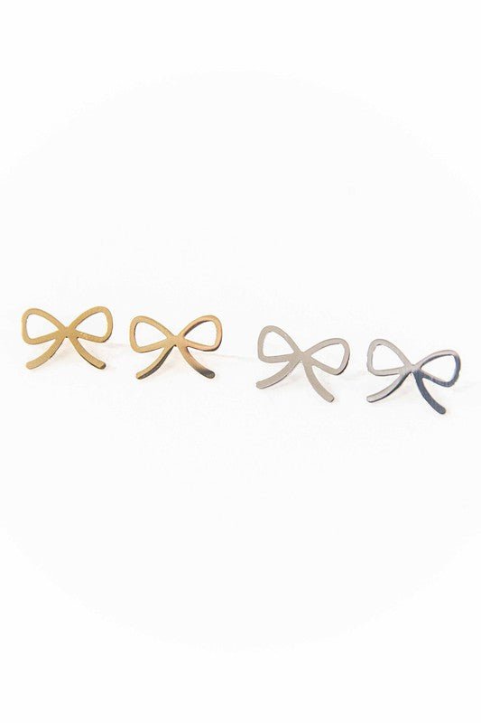 Cute Bow Stud Earrings - Global Village Kailua Boutique