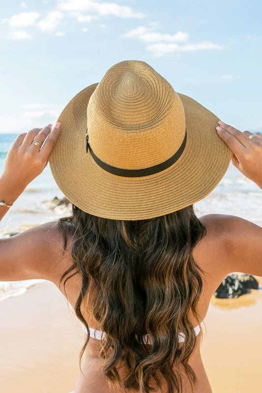 Drawstring Panama Hat - Global Village Kailua Boutique