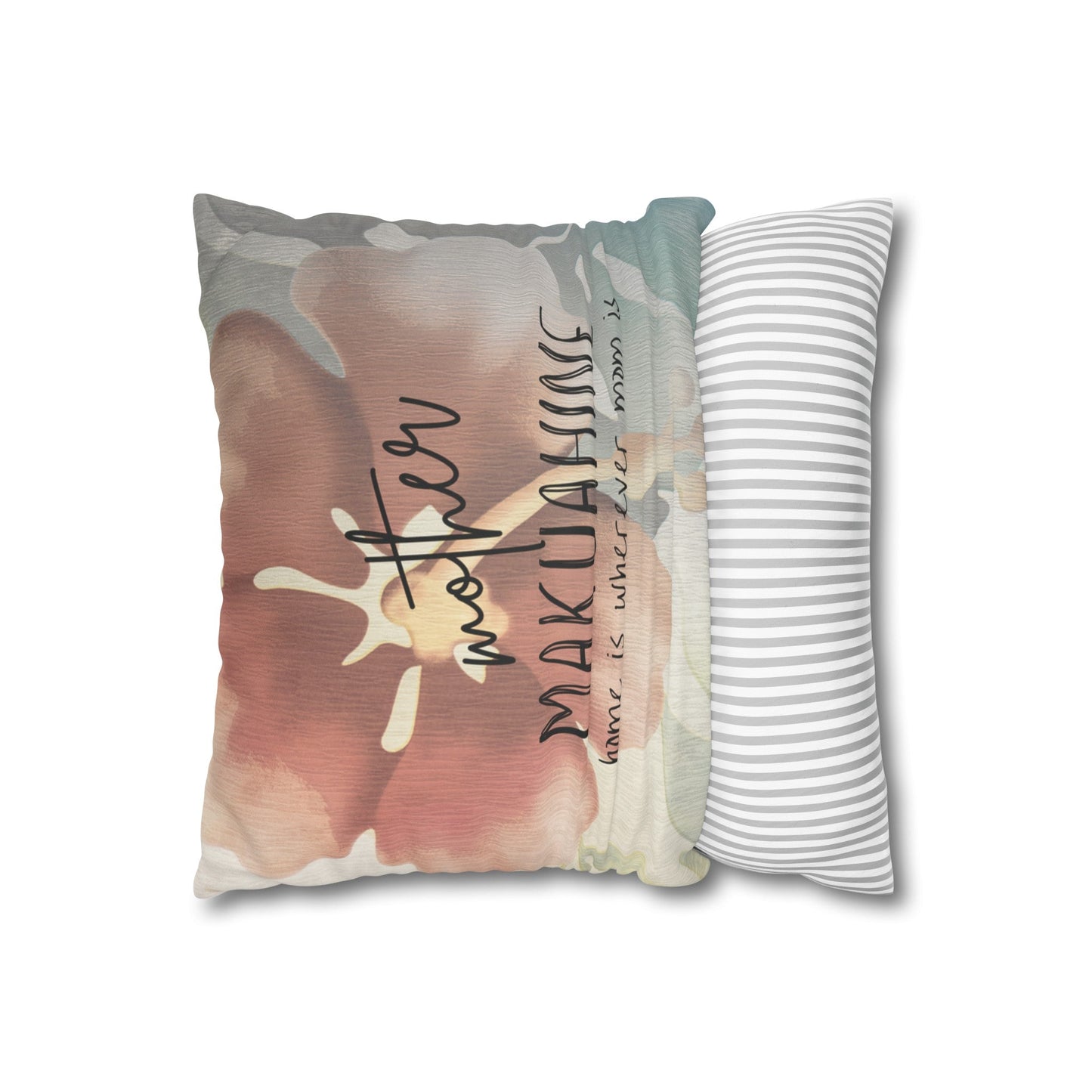 Faux Suede Square Pillow Makuahine (4 sizes) - Global Village Kailua Boutique