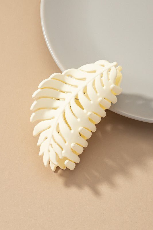 Fern Leaf Hair Claw Clip - Global Village Kailua Boutique