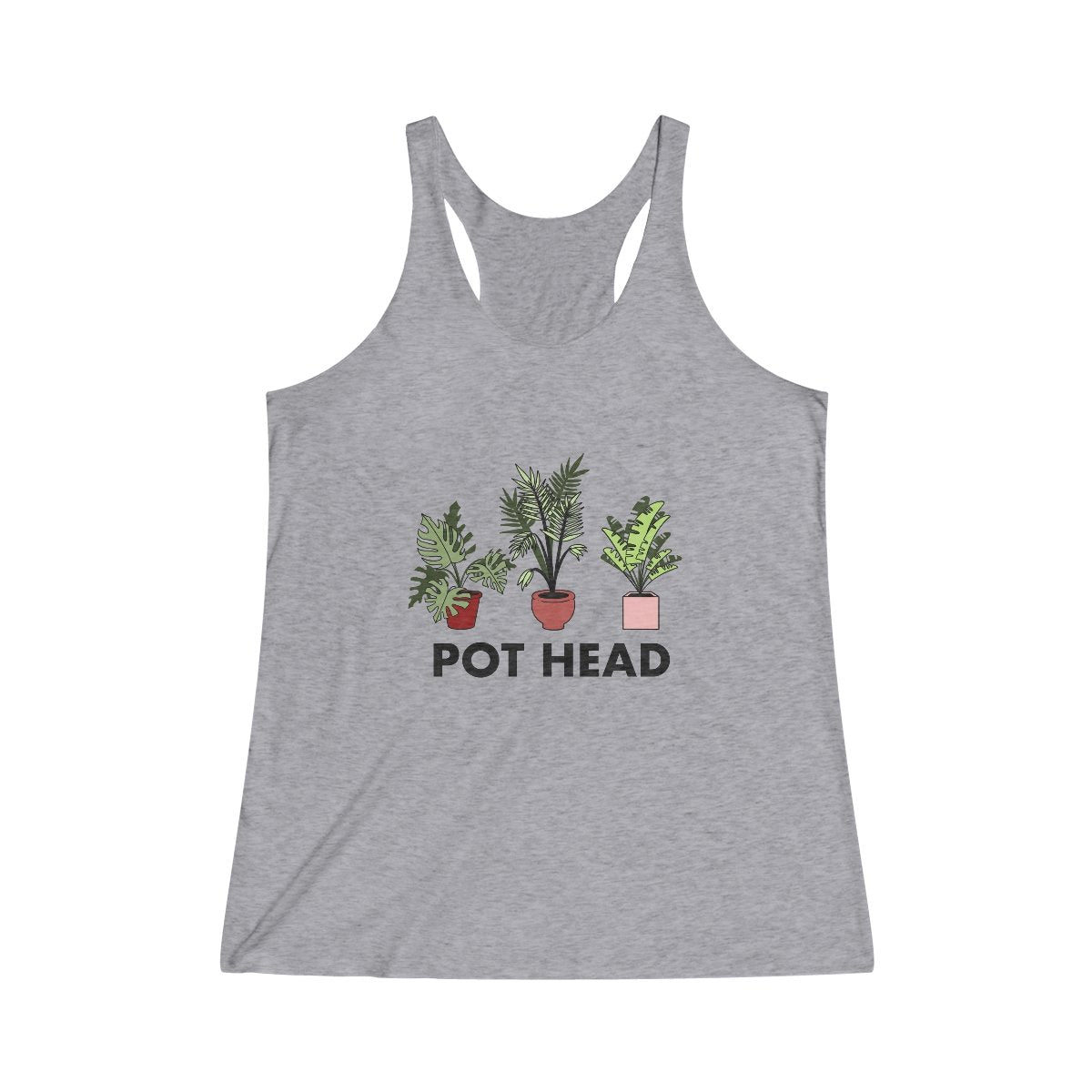 Tropical Pot Head Graphic Racerback Tank