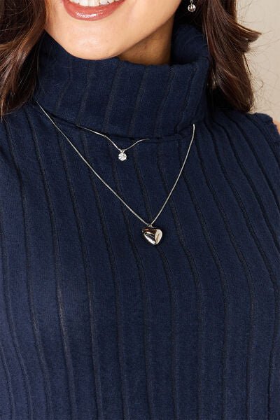 Ribbed Turtleneck Tank - Global Village Kailua Boutique