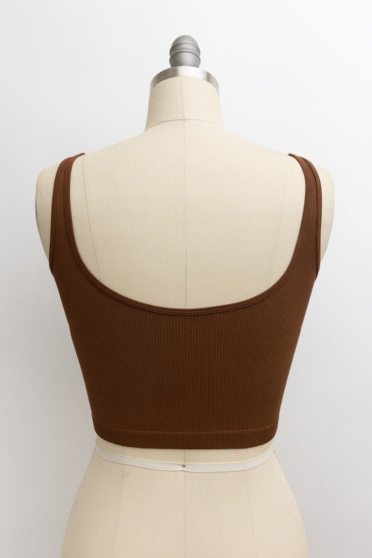 Ribbed Underline Seams Brami Top - Global Village Kailua Boutique