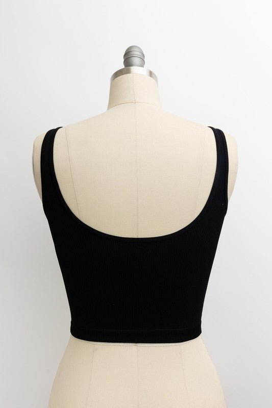 Ribbed Underline Seams Brami Top - Global Village Kailua Boutique