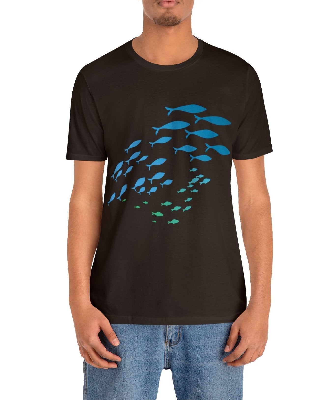 School of Fish Unisex Jersey Tee - Global Village Kailua Boutique