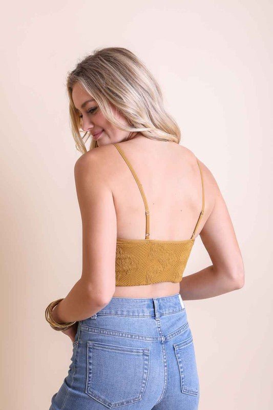 Seamless Padded Textured Brami - Global Village Kailua Boutique
