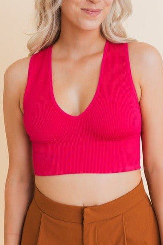 Ultra Comfy Everyday Ribbed Crop Top - Global Village Kailua Boutique