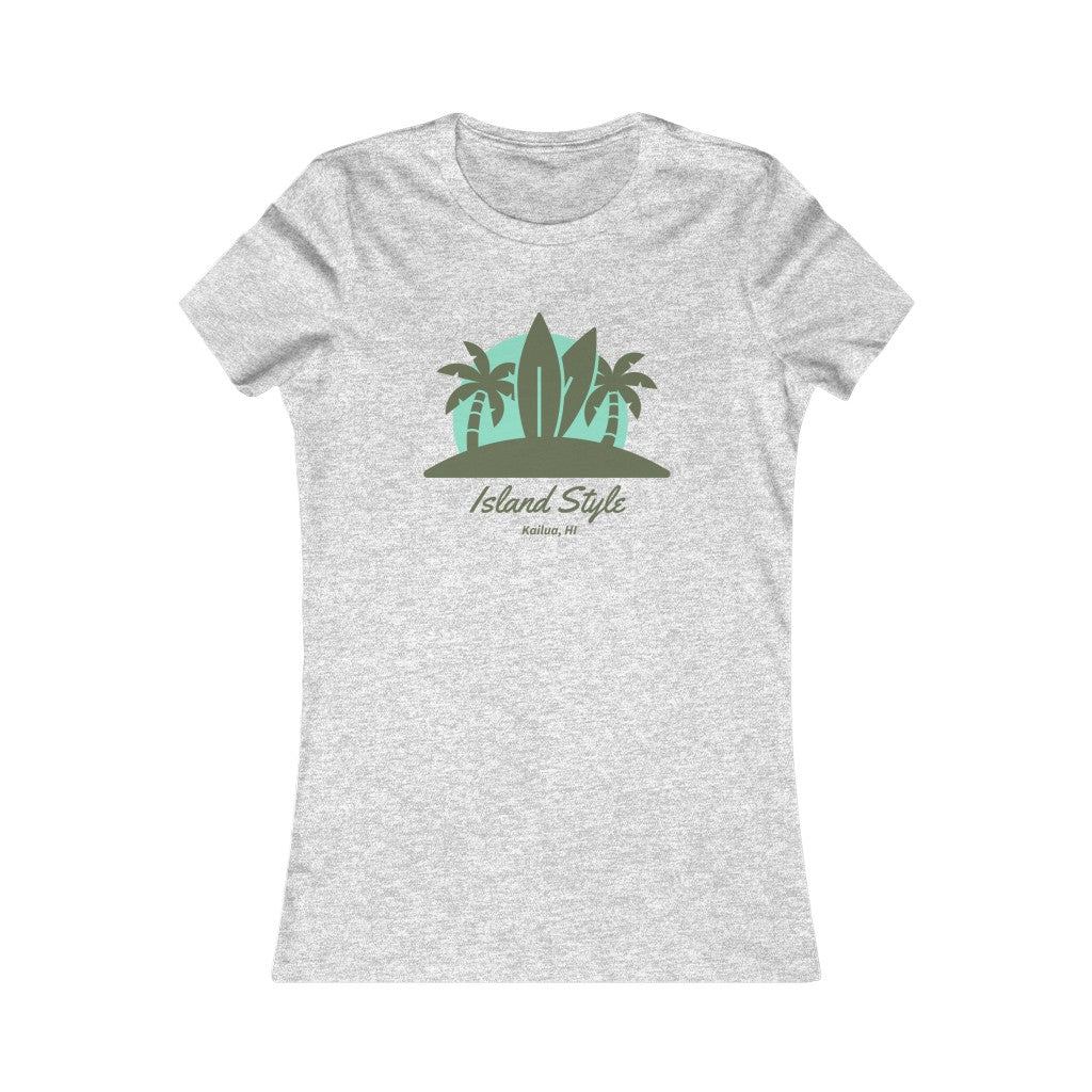 Island Style Fitted Tee Global Village Kailua Boutique