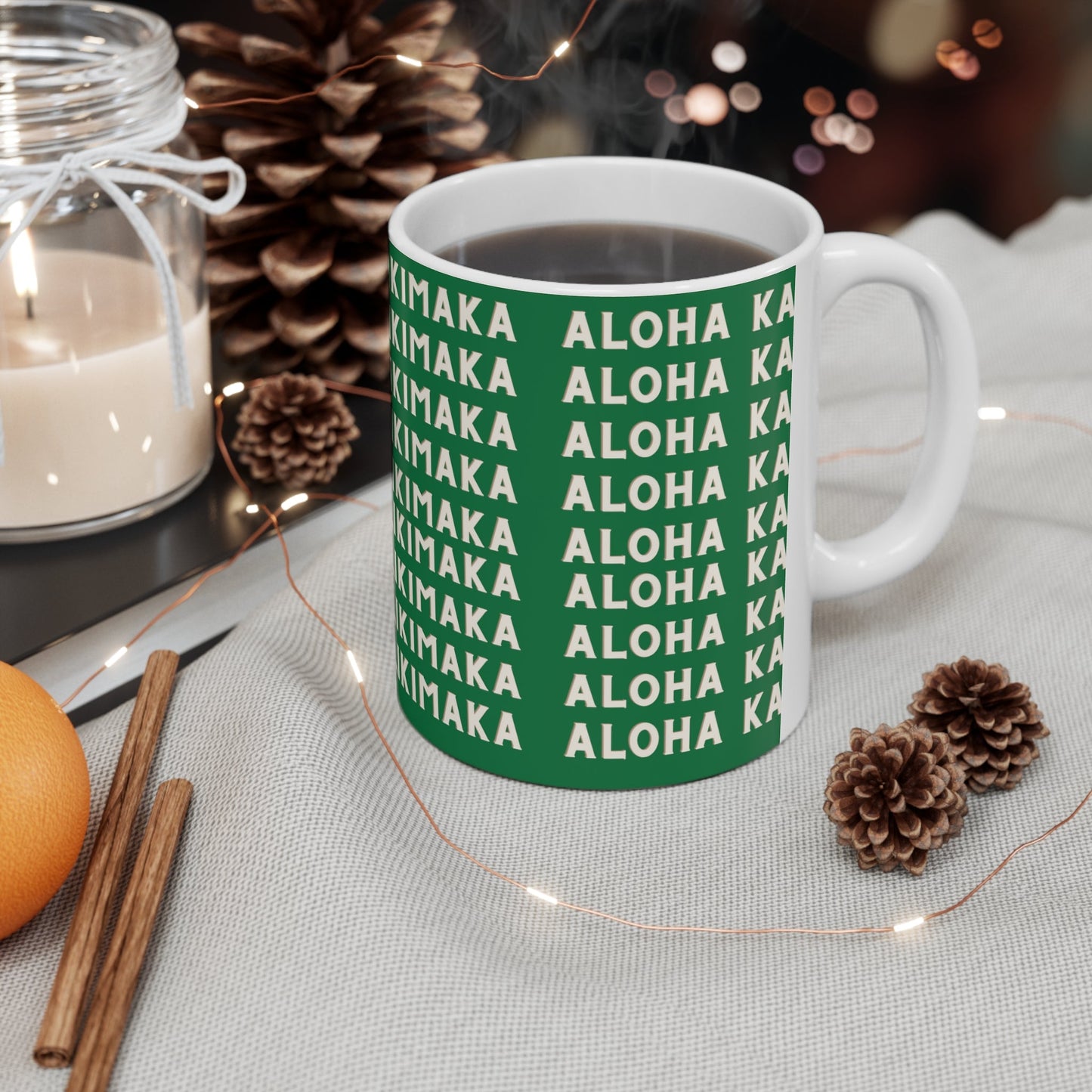 11oz Mug Aloha Kalikimaka All the Way - Global Village Kailua Boutique