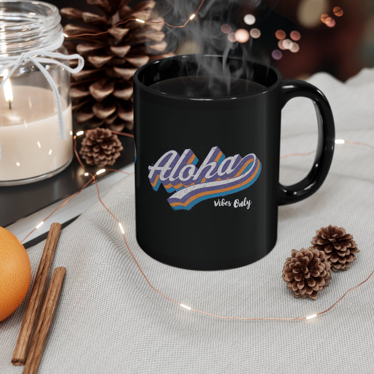 11oz Mug Aloha Vibes Only - Global Village Kailua Boutique
