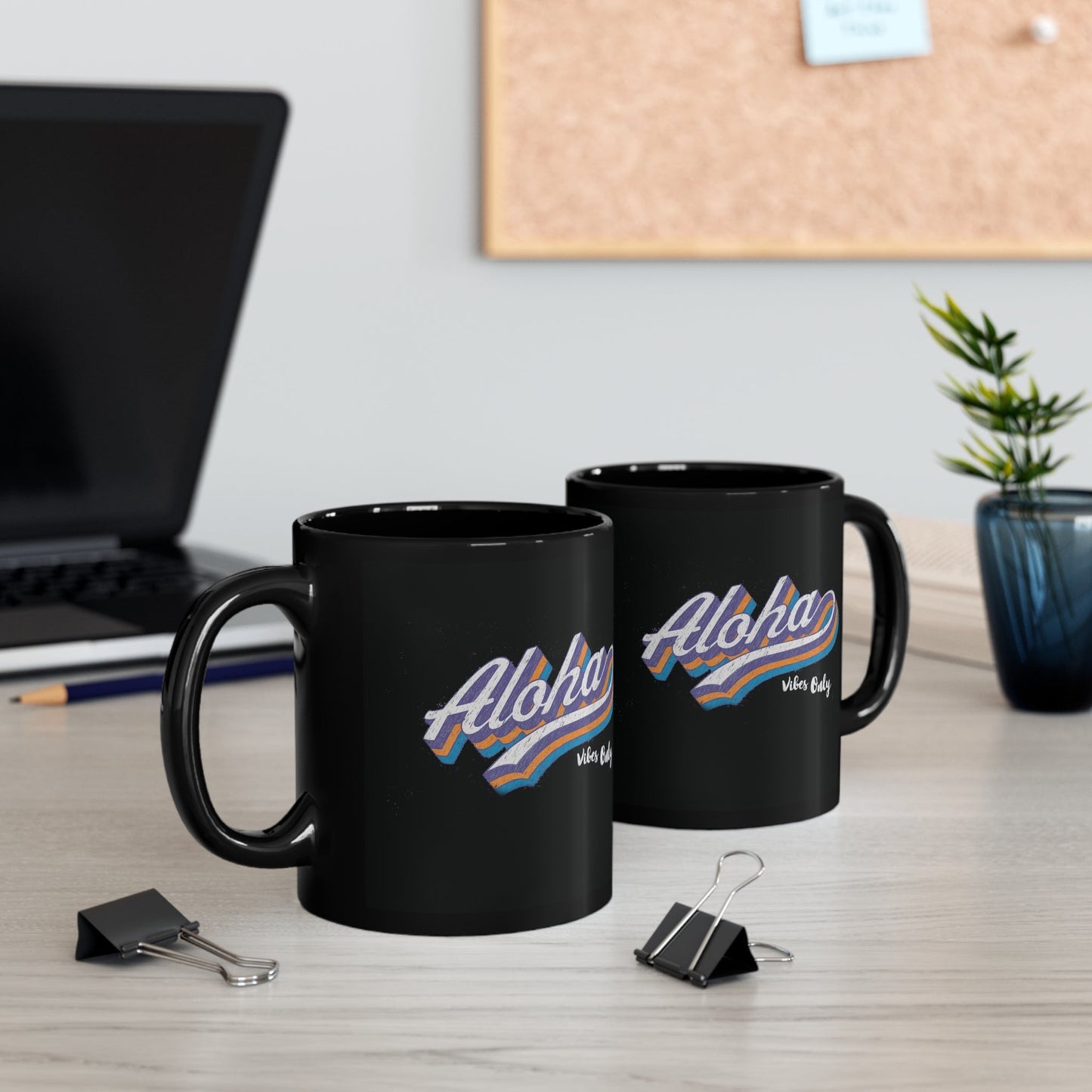11oz Mug Aloha Vibes Only - Global Village Kailua Boutique