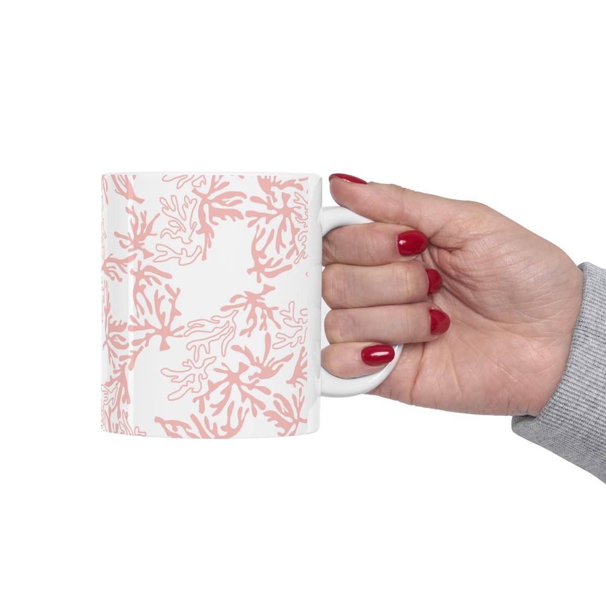 11oz Mug Coral Pink Global Village Kailua Boutique