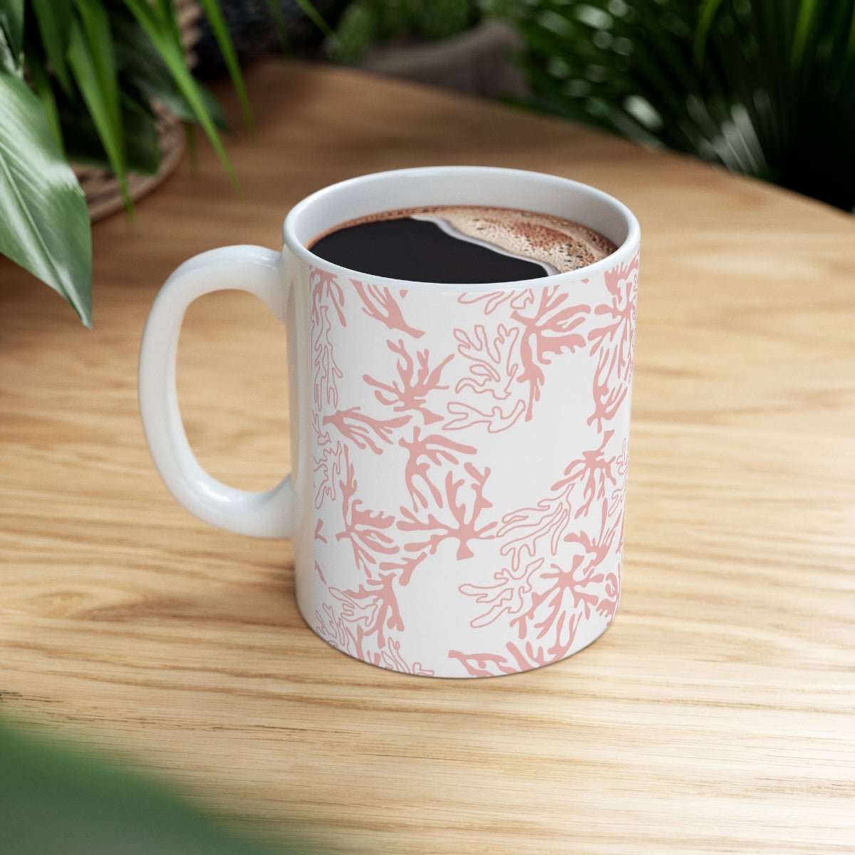11oz Mug Coral Pink Global Village Kailua Boutique