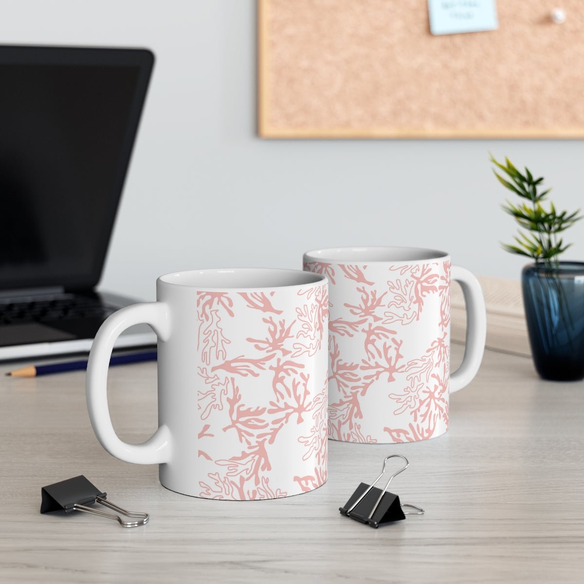 11oz Mug Coral Pink Global Village Kailua Boutique