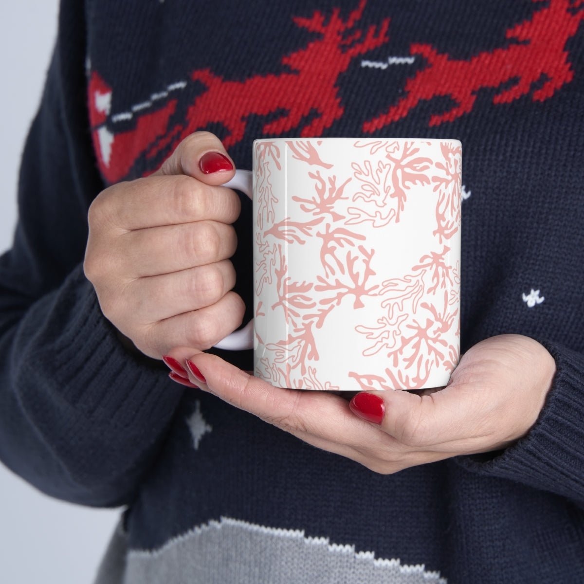 11oz Mug Coral Pink Global Village Kailua Boutique