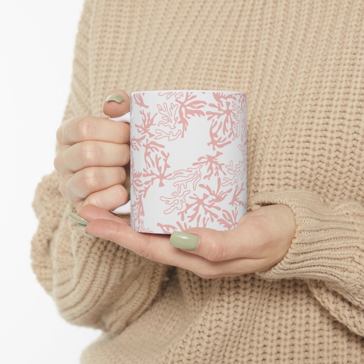 11oz Mug Coral Pink Global Village Kailua Boutique