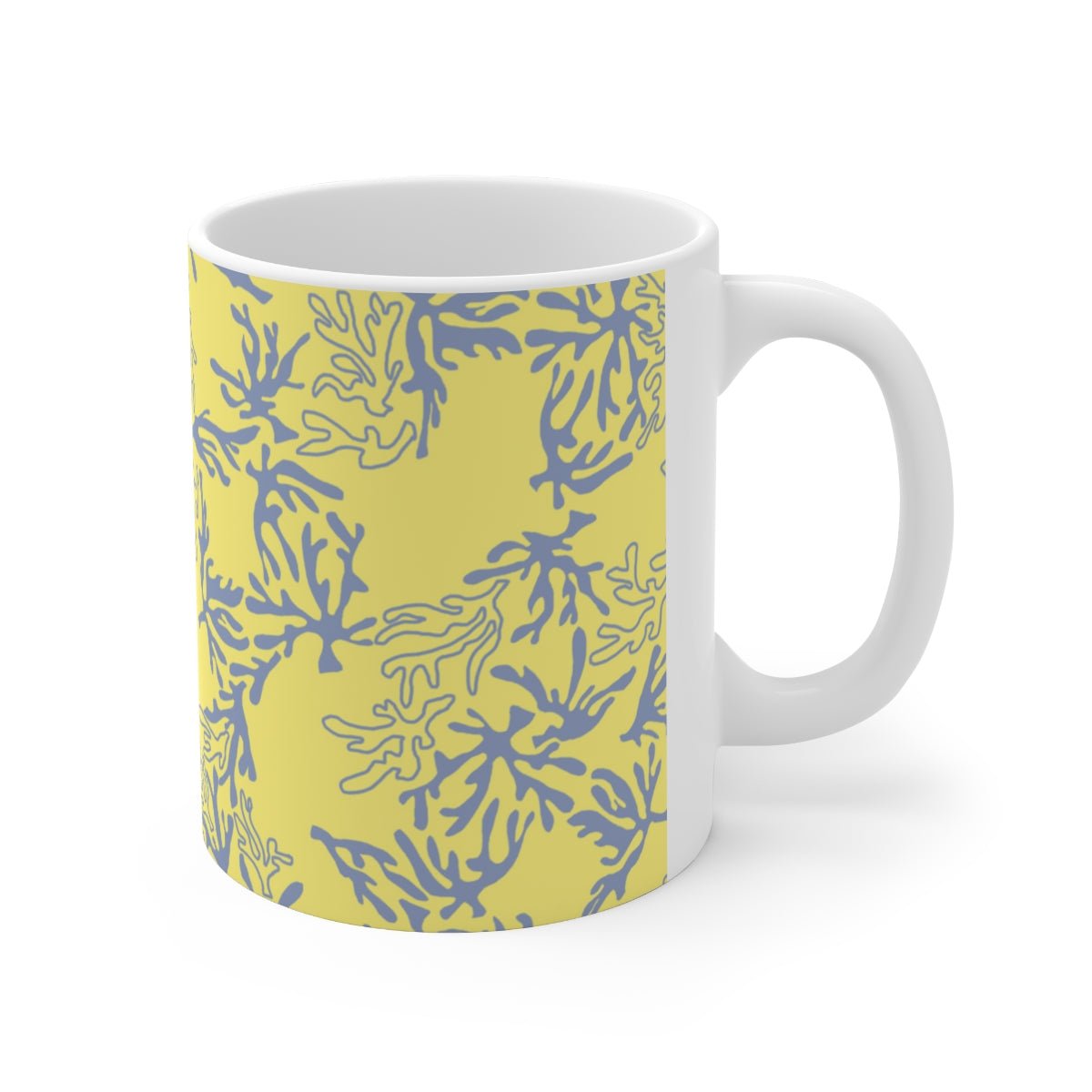 11oz Mug Coral Yellow Global Village Kailua Boutique