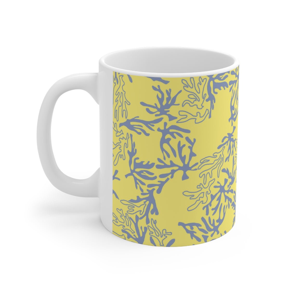 11oz Mug Coral Yellow Global Village Kailua Boutique