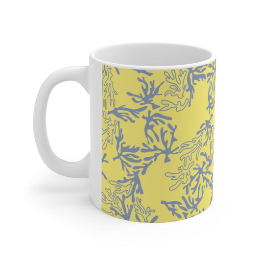 11oz Mug Coral Yellow Global Village Kailua Boutique