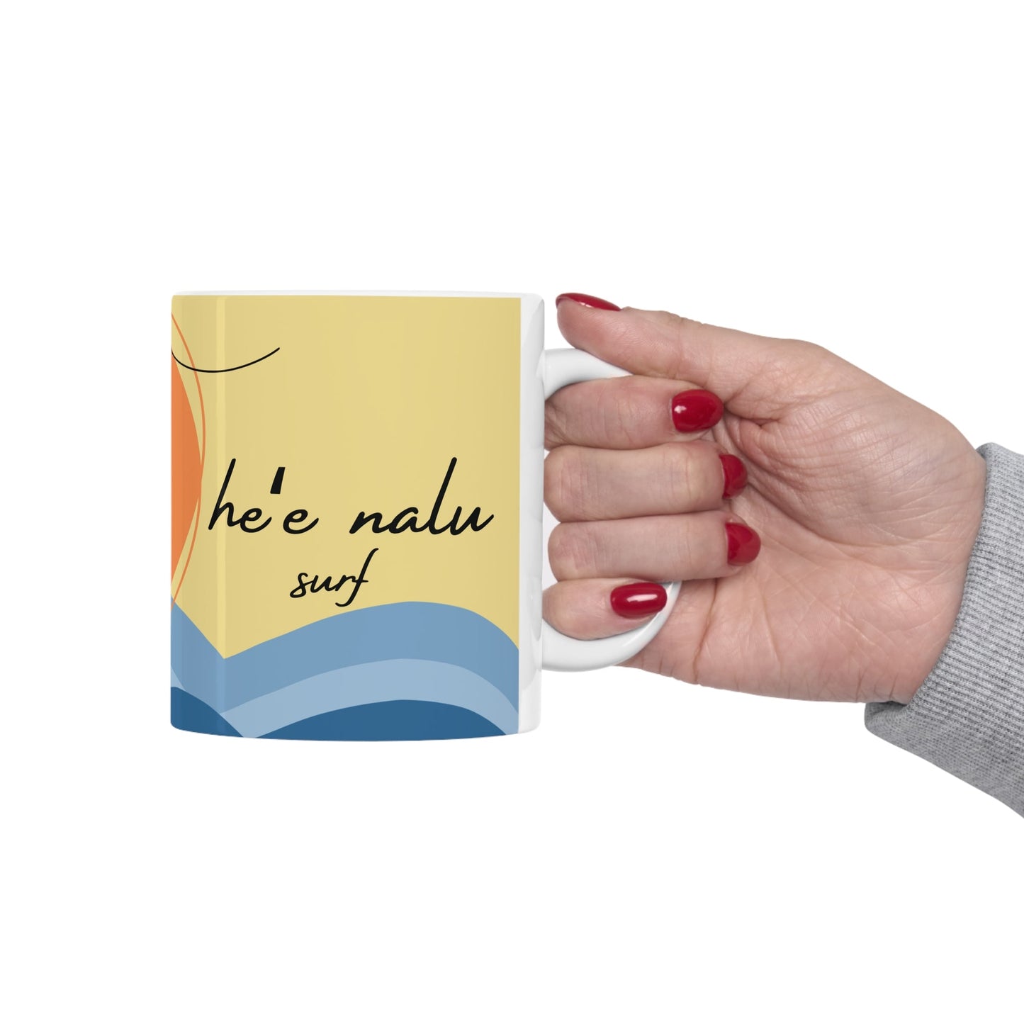11oz Mug Heʻe Nalu - Global Village Kailua Boutique