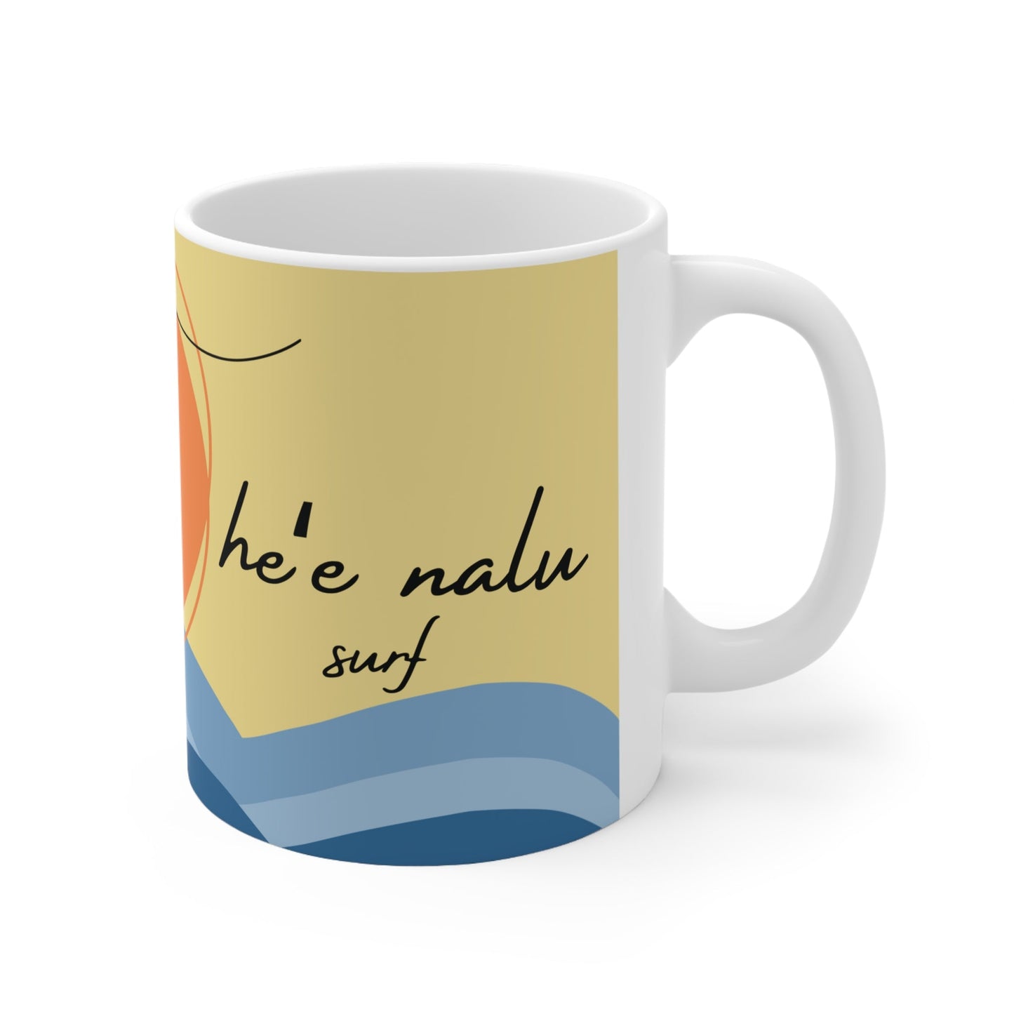 11oz Mug Heʻe Nalu - Global Village Kailua Boutique