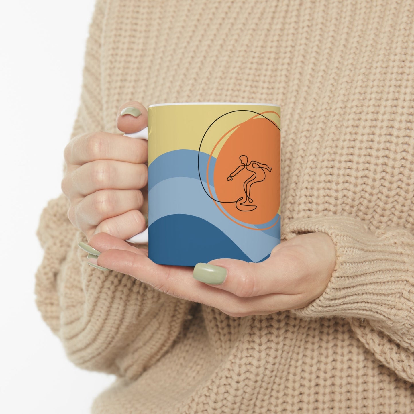 11oz Mug Heʻe Nalu - Global Village Kailua Boutique