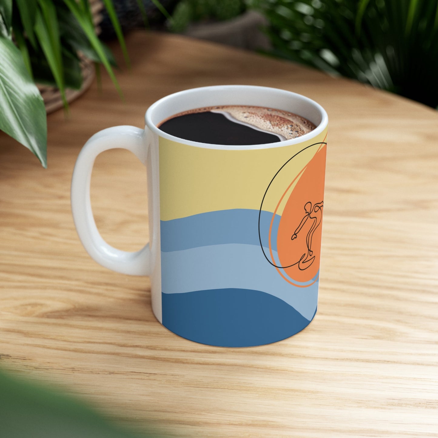11oz Mug Heʻe Nalu - Global Village Kailua Boutique