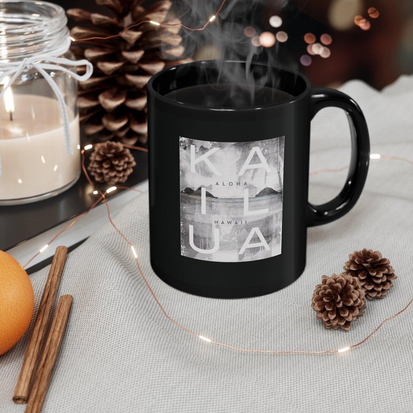 11oz Mug Kailua Block - Global Village Kailua Boutique
