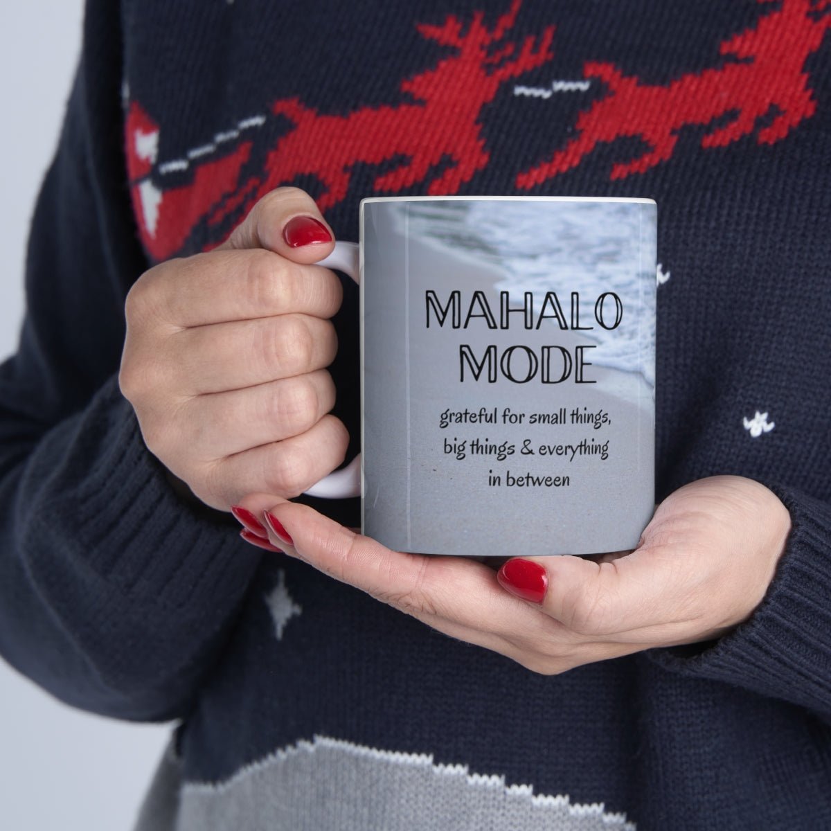 11oz Mug Mahalo Mode Beach Global Village Kailua Boutique