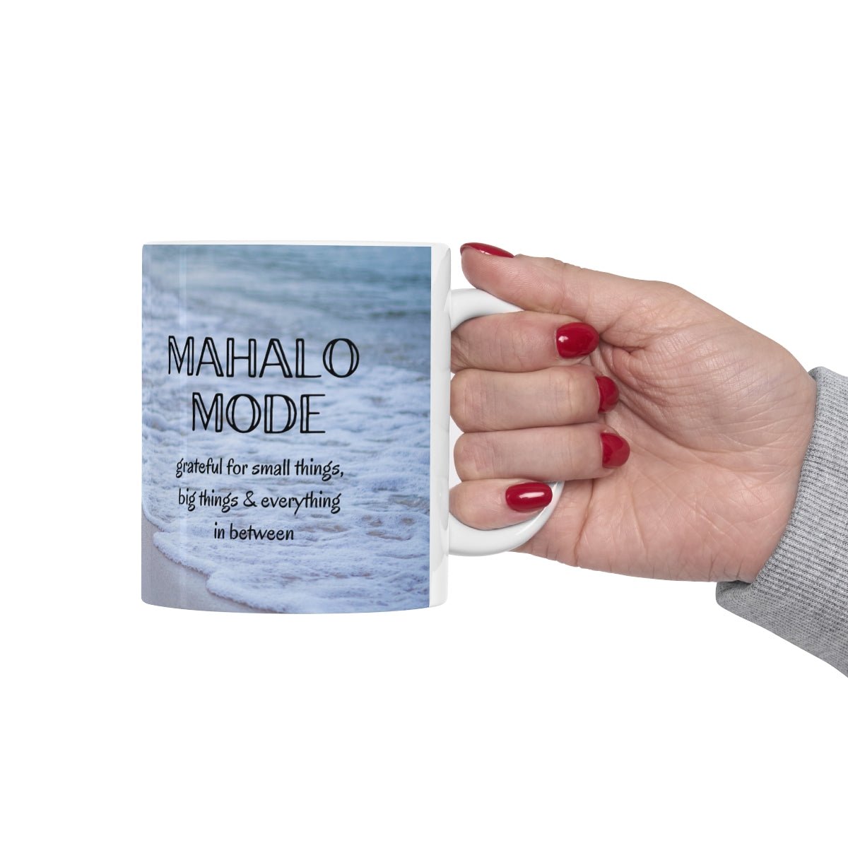 11oz Mug Mahalo Mode Beach Global Village Kailua Boutique