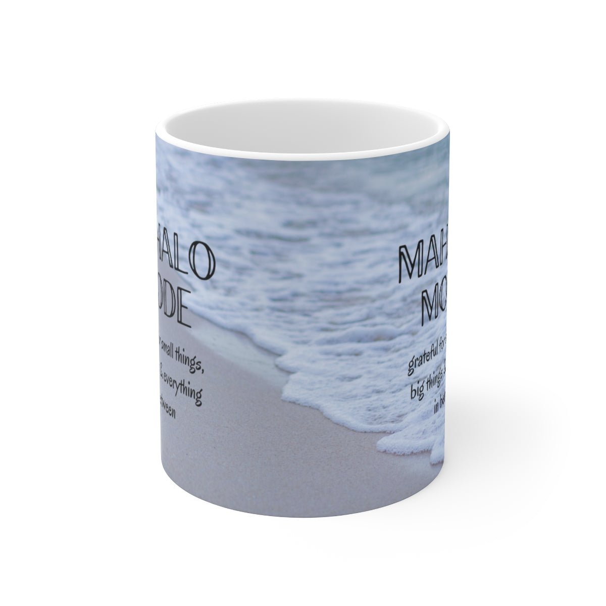 11oz Mug Mahalo Mode Beach Global Village Kailua Boutique