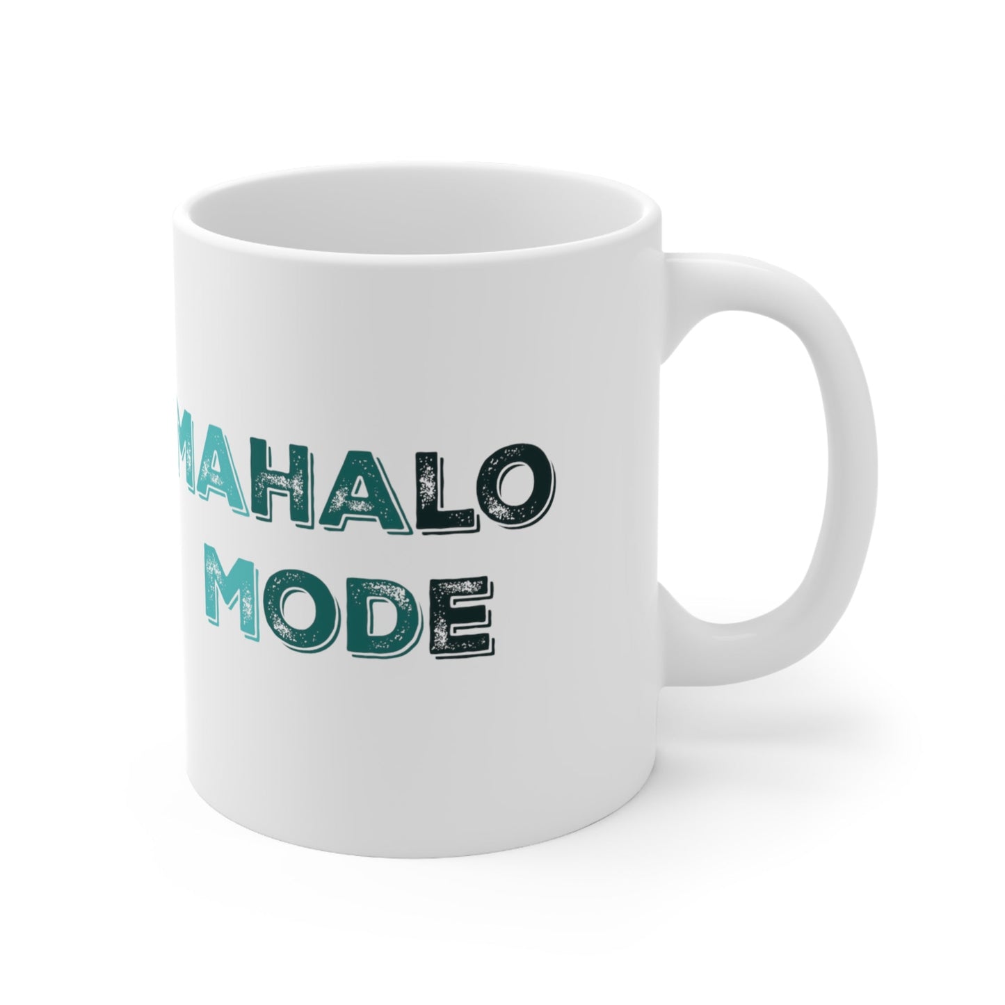 11oz Mug Mahalo Mode Sketch - Global Village Kailua Boutique
