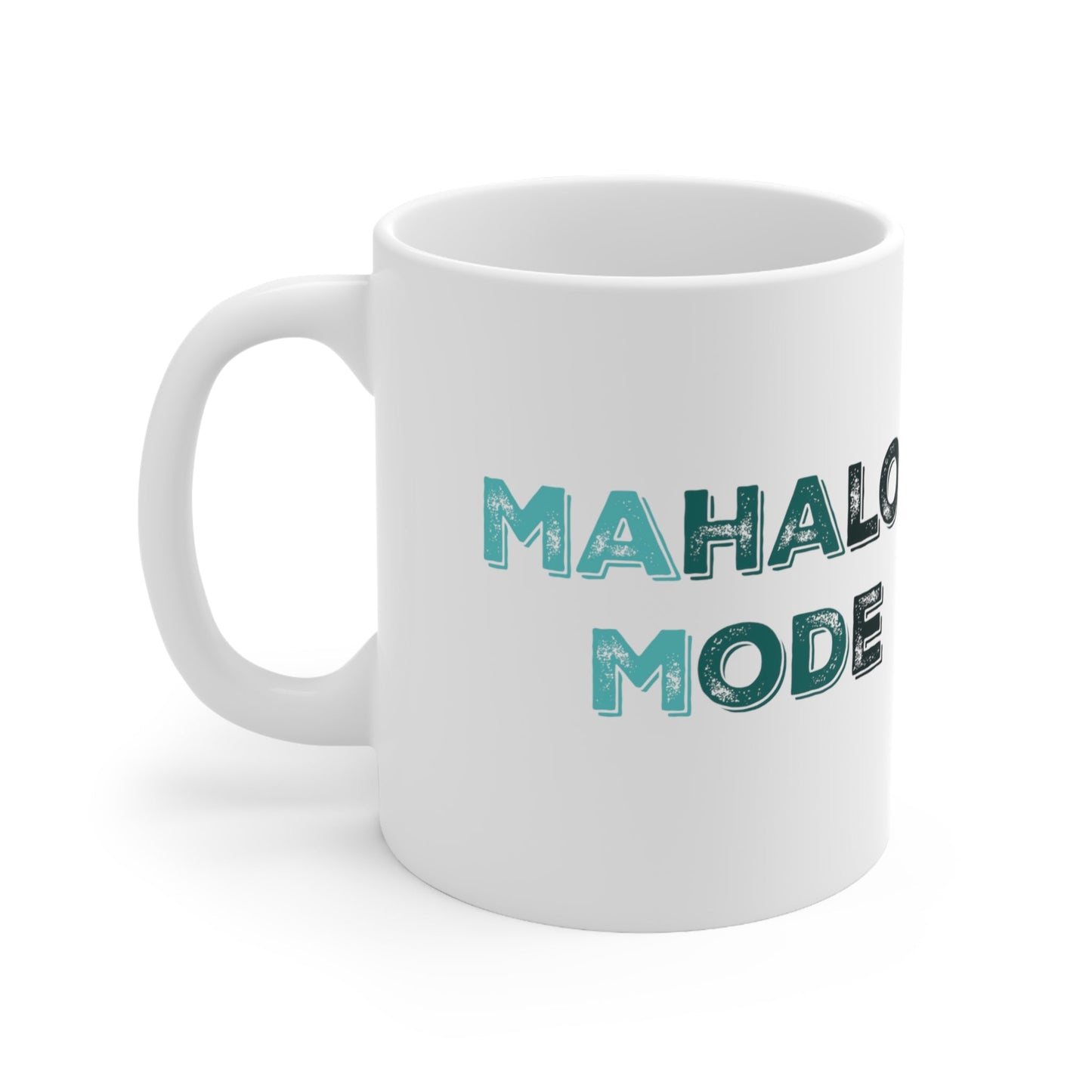 11oz Mug Mahalo Mode Sketch - Global Village Kailua Boutique