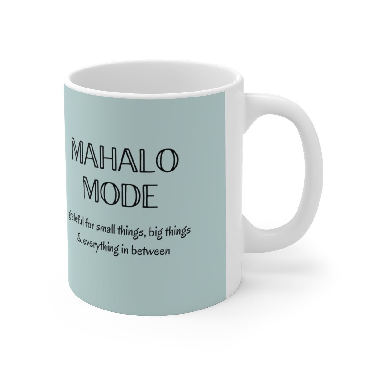 11oz Mug Mahalo Mode Solid Global Village Kailua Boutique