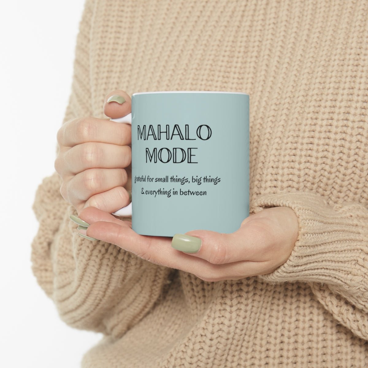 11oz Mug Mahalo Mode Solid Global Village Kailua Boutique