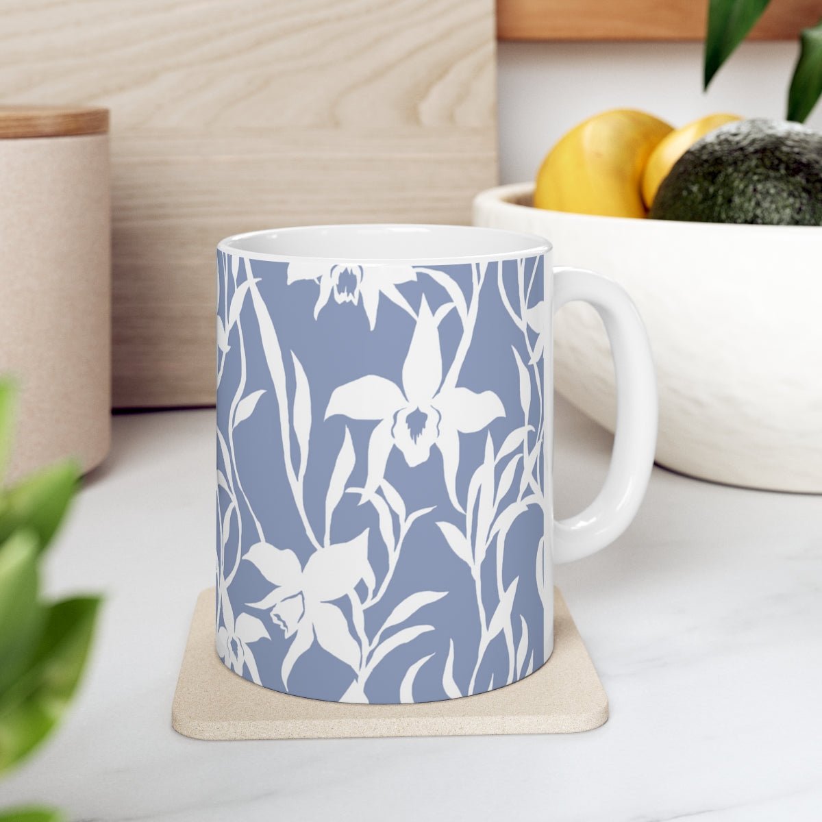 11oz Mug Orchid Periwinkle Global Village Kailua Boutique