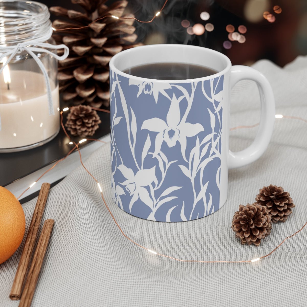 11oz Mug Orchid Periwinkle Global Village Kailua Boutique