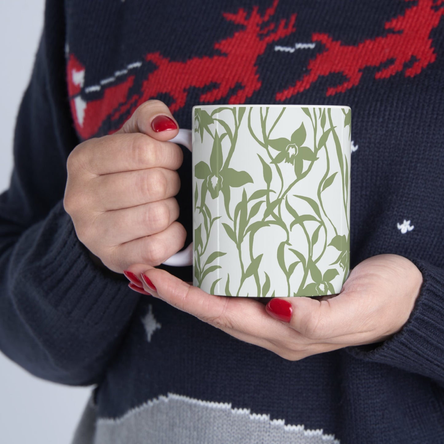 11oz Mug Orchid Sage - Global Village Kailua Boutique