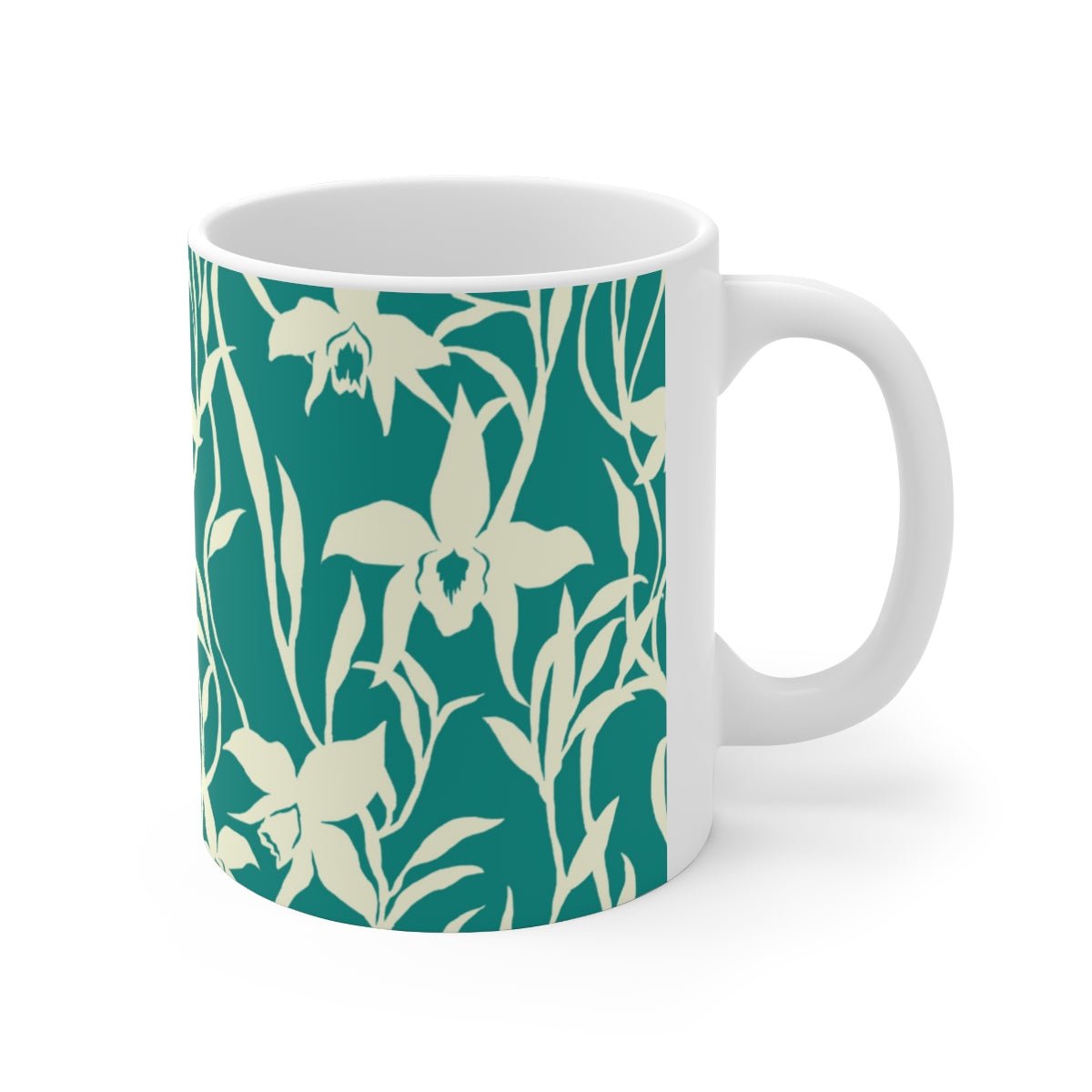 11oz Mug Orchid Teal Global Village Kailua Boutique
