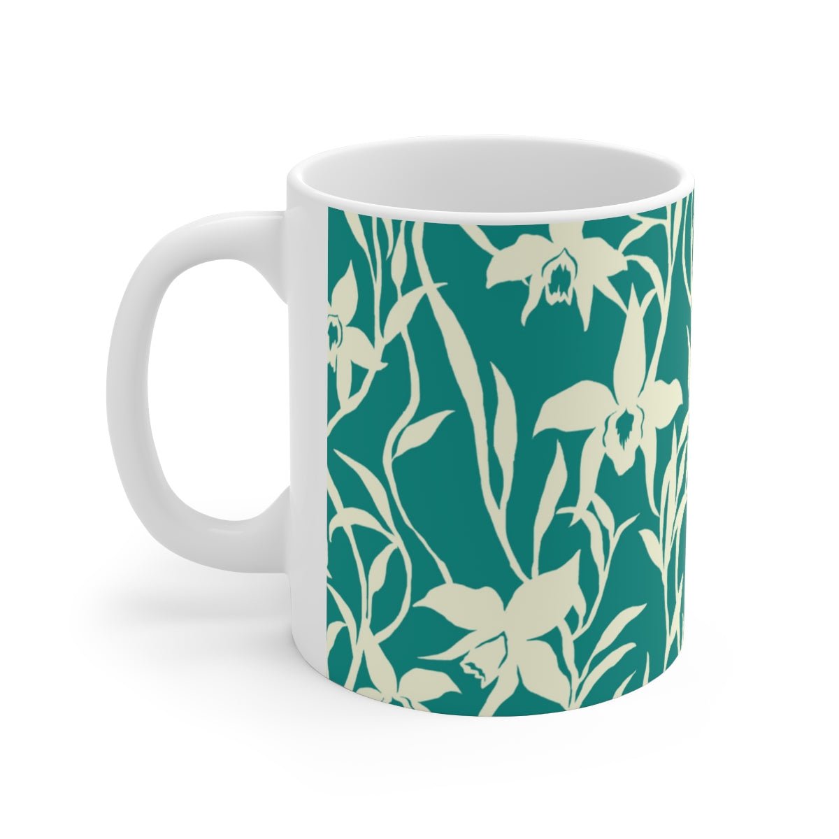 11oz Mug Orchid Teal Global Village Kailua Boutique