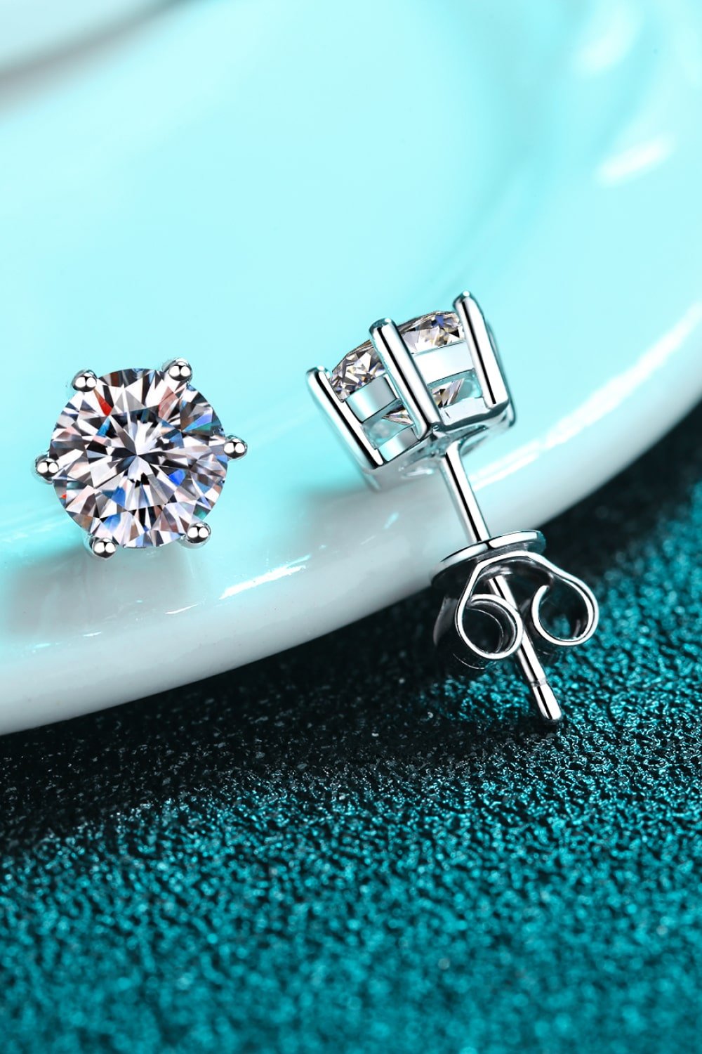 .2 Carat Moissanite Stud Earrings - Global Village Kailua Boutique