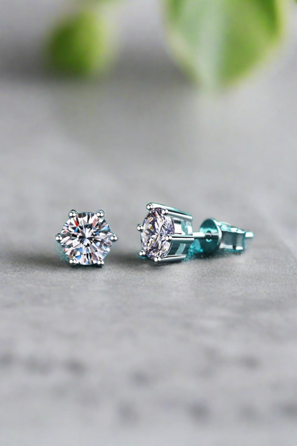 .2 Carat Moissanite Stud Earrings - Global Village Kailua Boutique