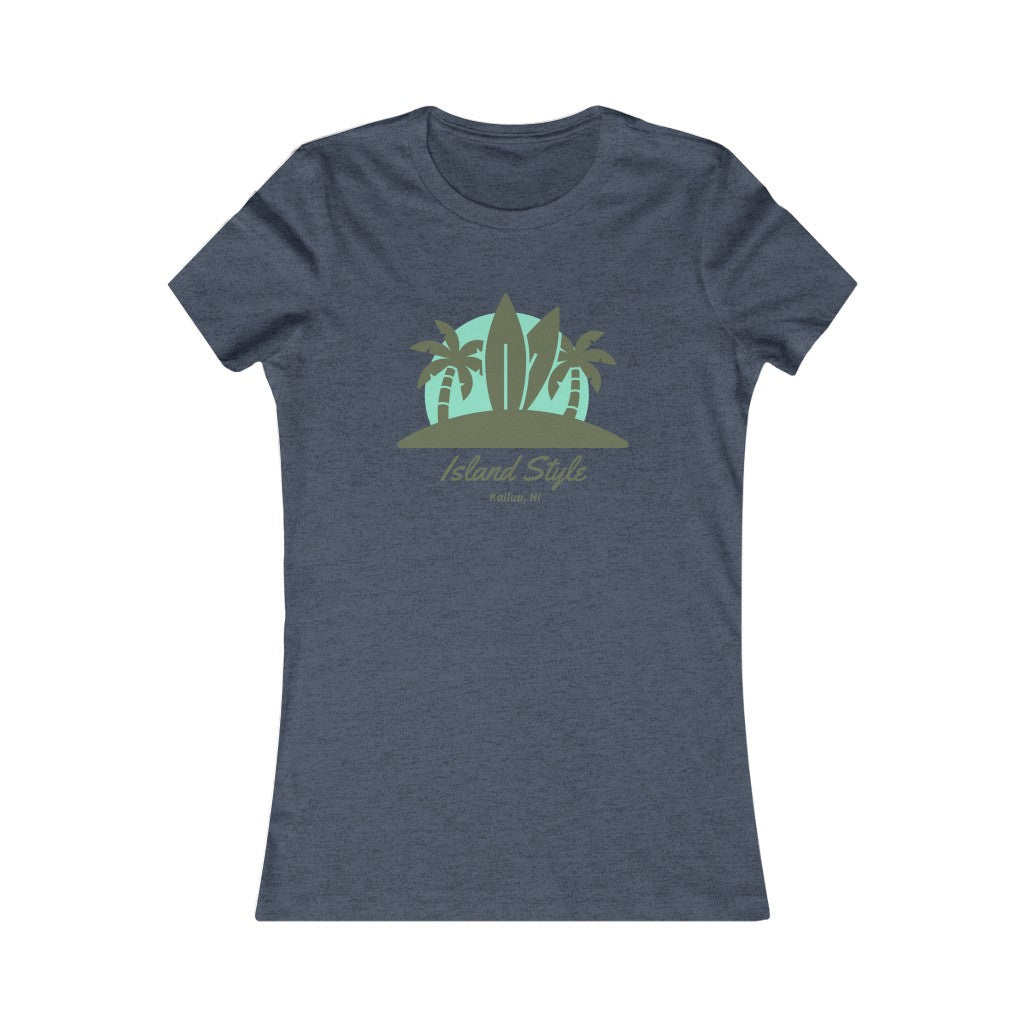 Island Style Fitted Tee Global Village Kailua Boutique