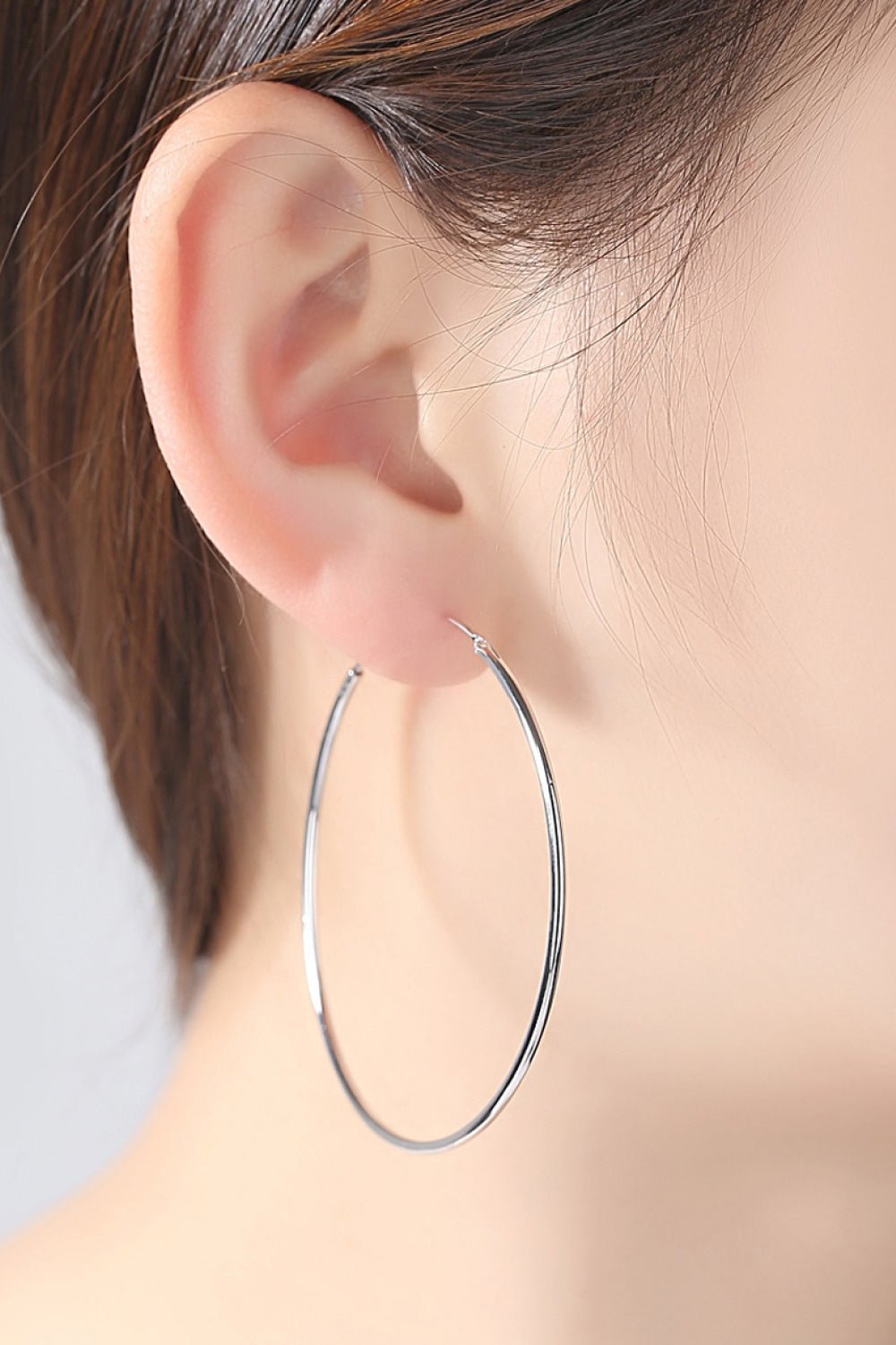 925 Sterling Silver 1.2" Hoop Earrings - Global Village Kailua Boutique