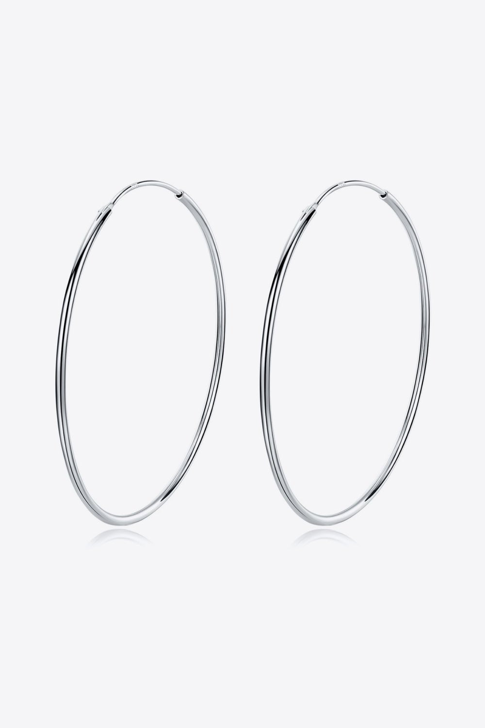 925 Sterling Silver 1.2" Hoop Earrings - Global Village Kailua Boutique